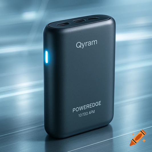 Qyram PowerEdge 15000mAh Quick Charger | Dual USB-C Fast Charging