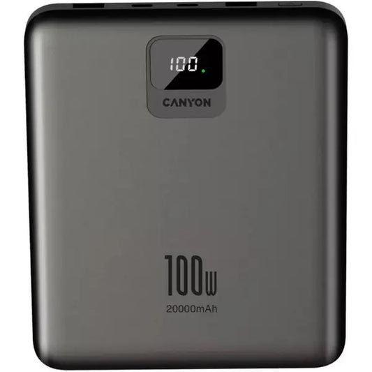 Canyon Power Bank 20000mAh Dark Grey – CNE-CPB2008DG